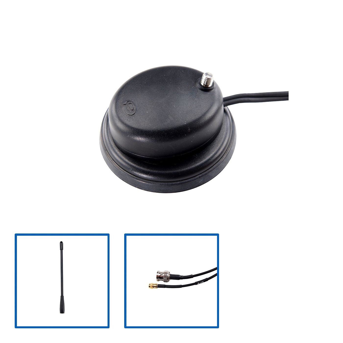 Panorama Antennas Haftmagnet GPS Kombi-Antenne, TETRA, 380-430MHz, 2dBi (0dB), BNC- und SMC-Anschluss