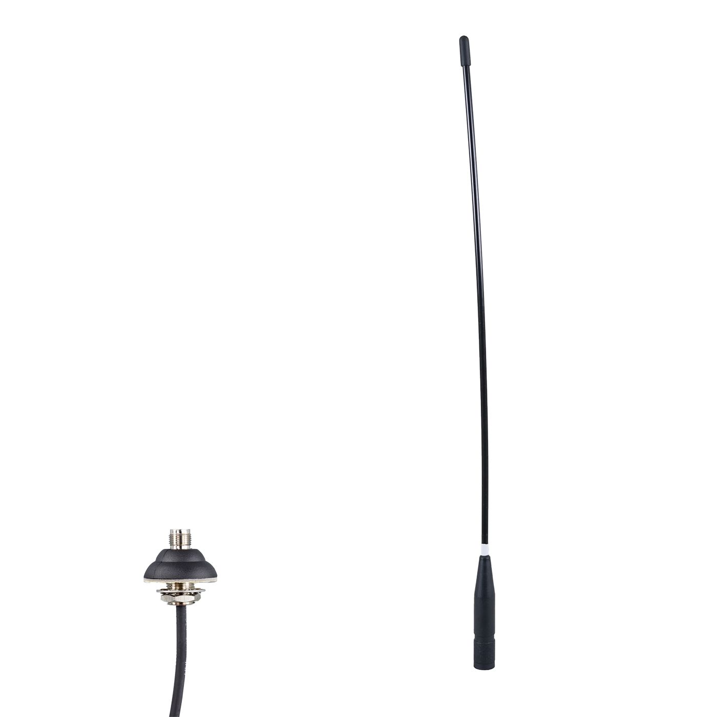 Panorama Antennas Masseunabhängige Antenne, TETRA Band, 380-430MHz, 4dBi (2dB), 5m Kabel mit FME(f)