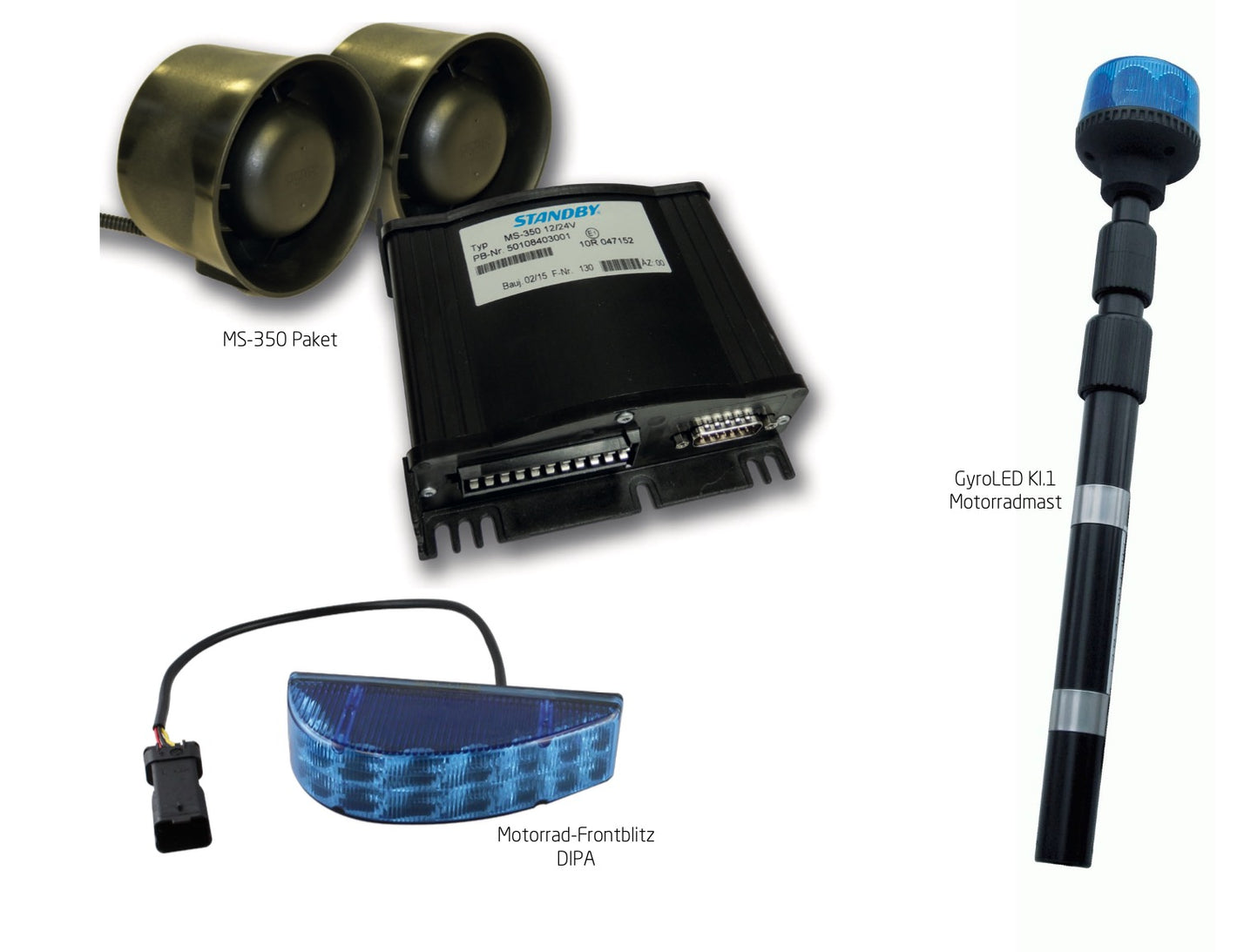 Complete set for motorcycles standby