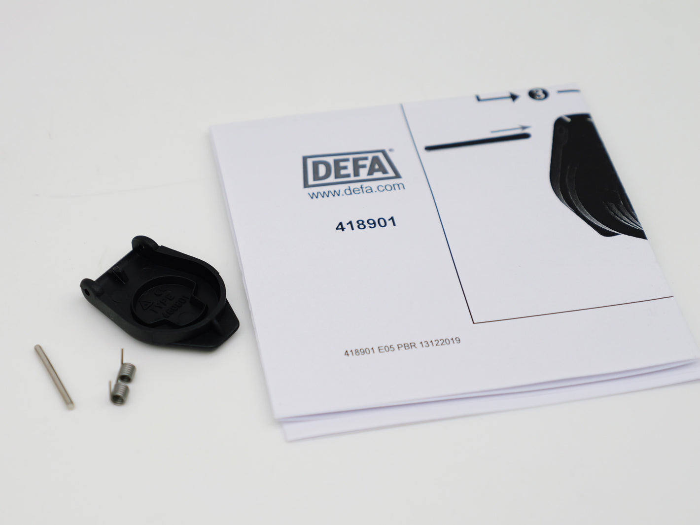 DEFA 418901 Ersatzdeckel mit Feder Einspeisung