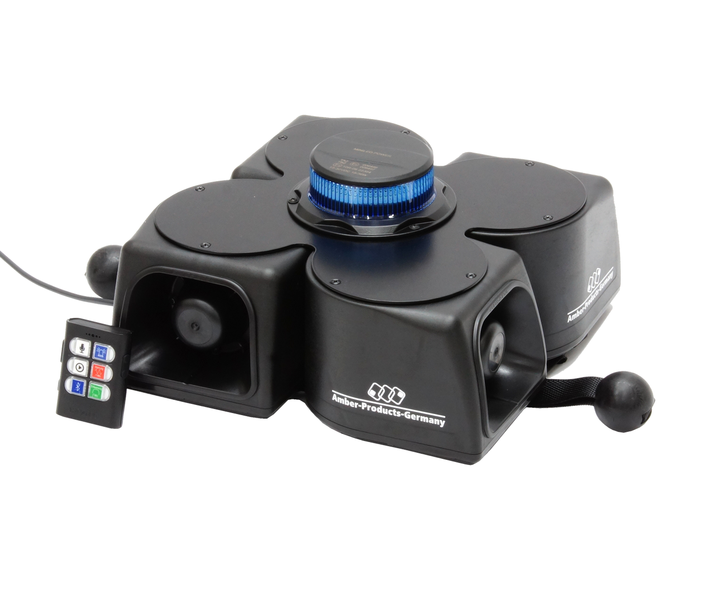 MoWa 2 | 360° KATWARN | Mobile Warnanlage mit Durchsagefunktion, Recorder und Bluetooth | Magnethalt