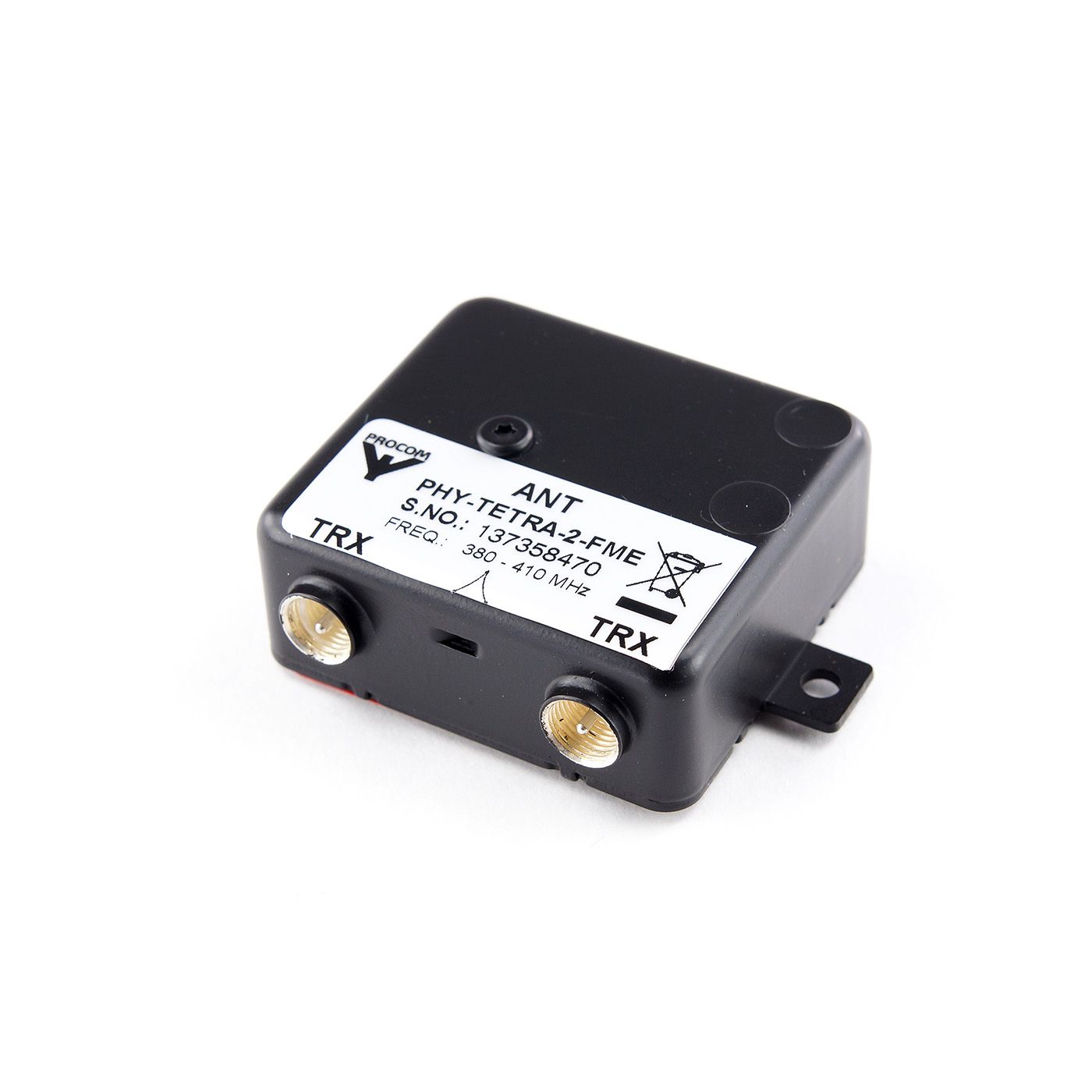 Procom PHY-TETRA-2-FME-380-410, 2fach Koppler für TETRA BOS, max. 2x 10W, inkl. SWR Justierung, FME, Laschenbefestigung