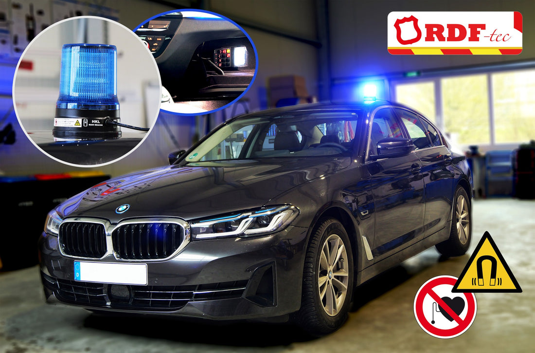 BMW 5er mit verdeckter Sondersignalanlage