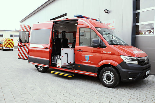 Mannschaftstransporter auf Basis MAN TGE mit erweiterter Ausstattung