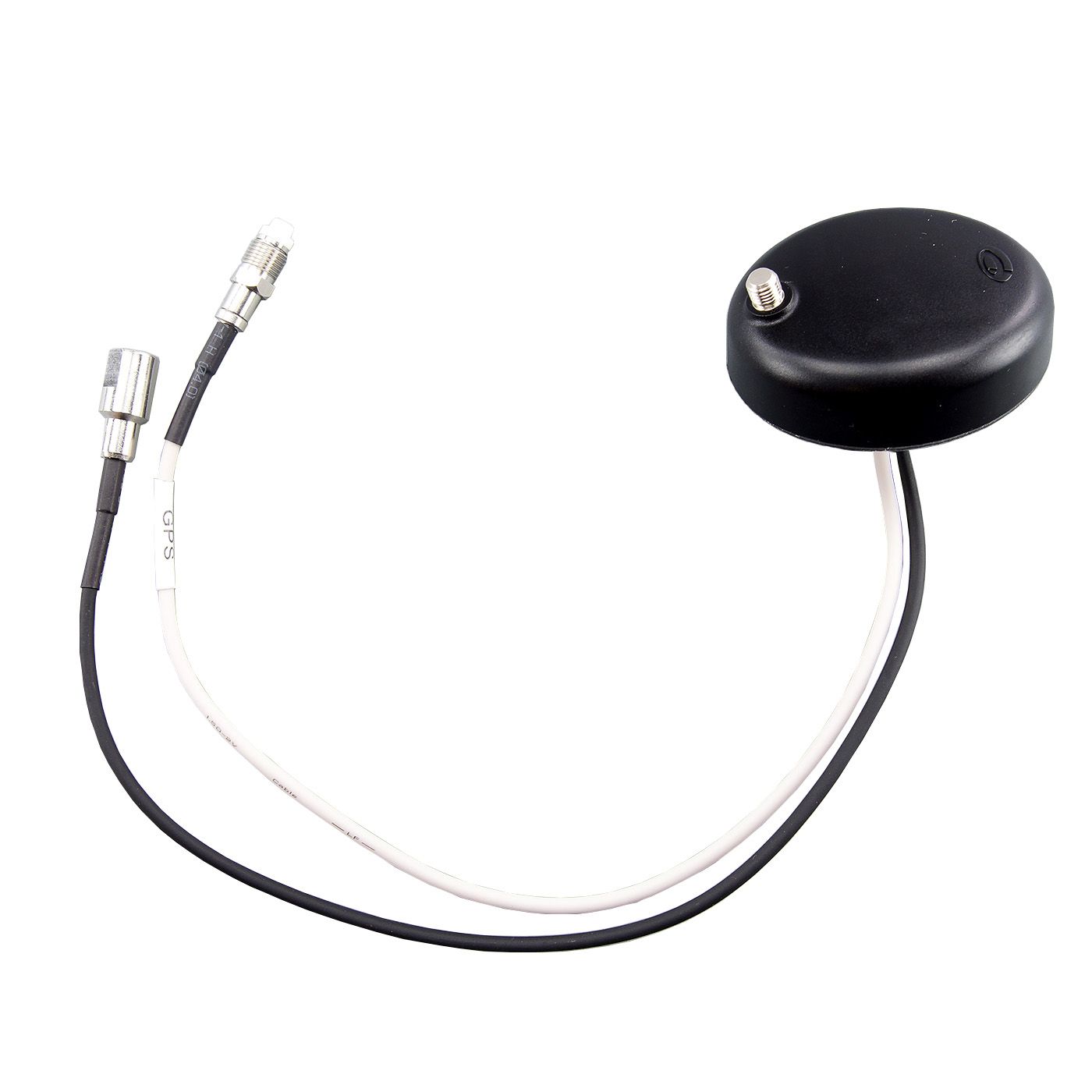 GPS Kombi-Antennenfuß für Strahler mit Schraubverbindung, 2 FME Anschlüsse: TETRA & GPS/GLONASS