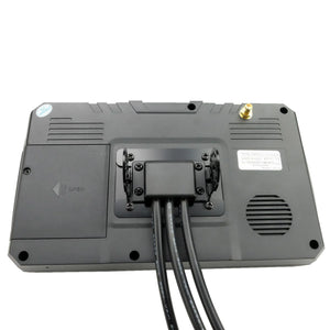 Selectric Columbus Navigationsgerät, 7" Touchscreen, inkl. Kabelsatz und GPS-Magnetantenne, Adapter BNC/Cinch