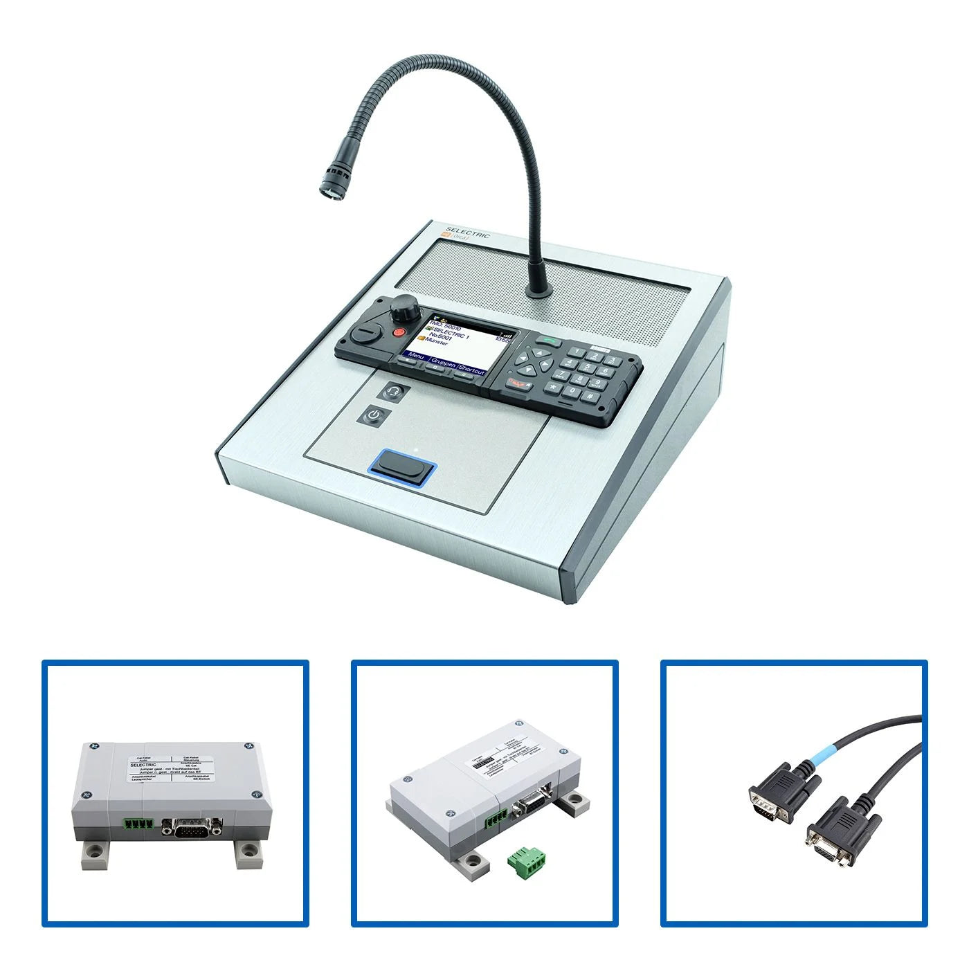 Selectric Orca18-3 mit 100 m Absetzung, Bedien-, Besprechungs- und Mithöreinrichtung von Funk mit SCC3