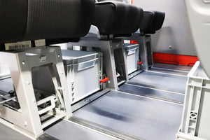 Eurobox-Halterung für MAN TGE & Schnierle Rail-In System (Kunststoffkiste)