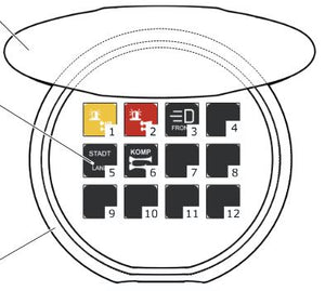 Hänsch BE 312 cup holder control panel