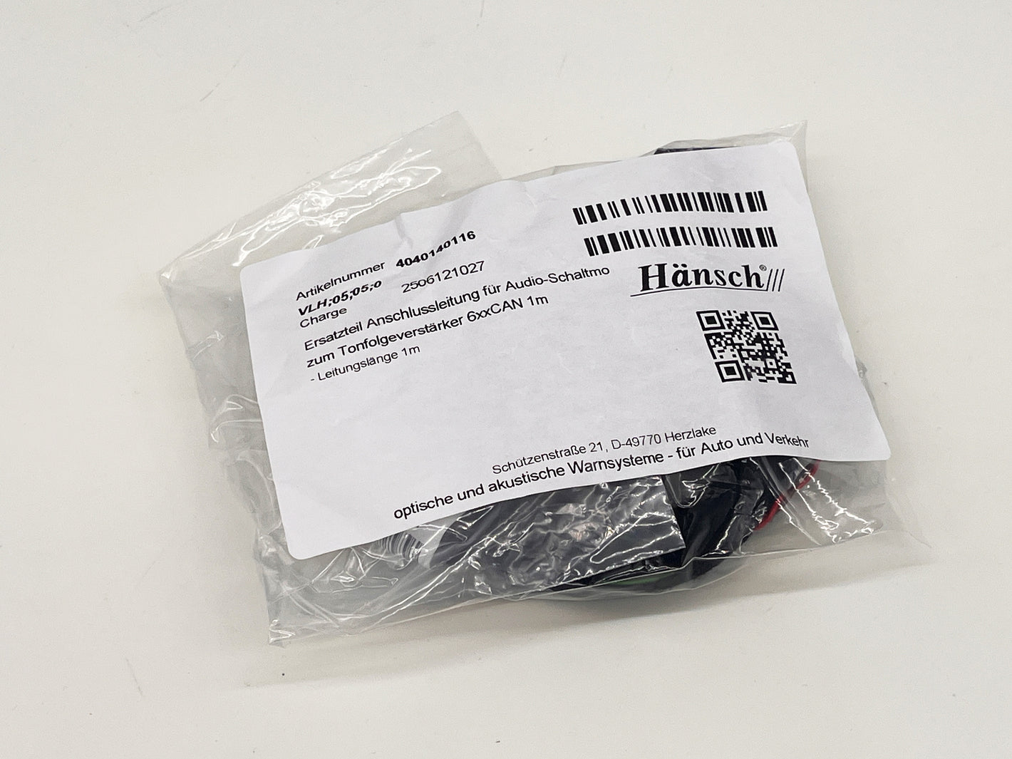 Hänsch Ersatzteil Anschlussleitung für Audio-Schaltmodul ASM3