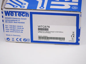 WeTech WTC676 Ladehalterung PassivPlus Motorola MTP850 und MTP850S