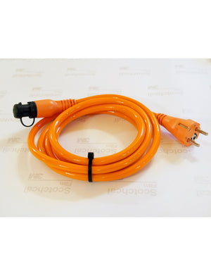 DEFA Anschlusskabel, 230V (für MiniPlug) 2,5mm² orange Kabel Einspeisung