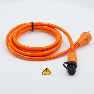 DEFA Anschlusskabel, 230V (für MiniPlug) 2,5mm² orange Kabel Einspeisung