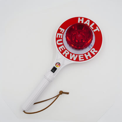 Anhaltestab lang, beidseitig beleuchtet, Halt Feuerwehr, LED