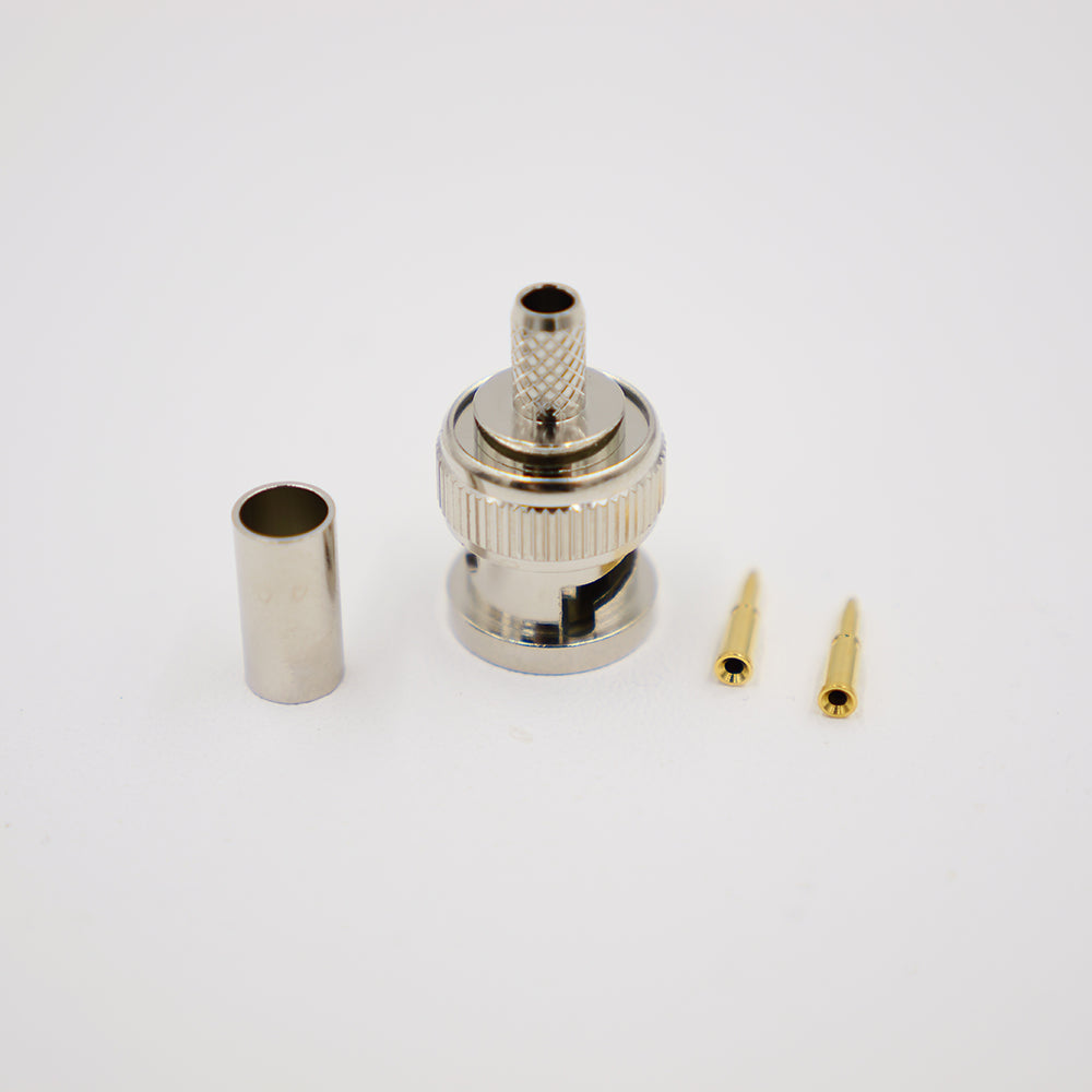 Crimpstecker BNC(m), crimp-gerade, für RG58 (CS23) und C29