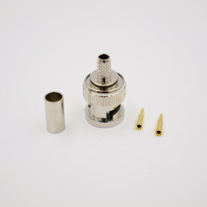 Crimpstecker BNC(m), crimp-gerade, für RG58 (CS23) und C29