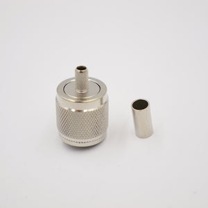 Crimpstecker UHF(m), crimp-gerade, für RG58