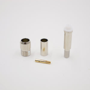 Crimpbuchse FME(f), crimp-gerade, für RG58 (CS23) und C29