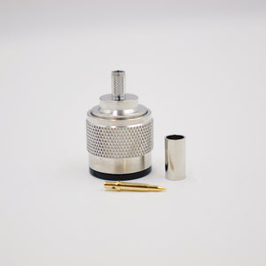 N(m)-Stecker, crimp-gerade für RG58