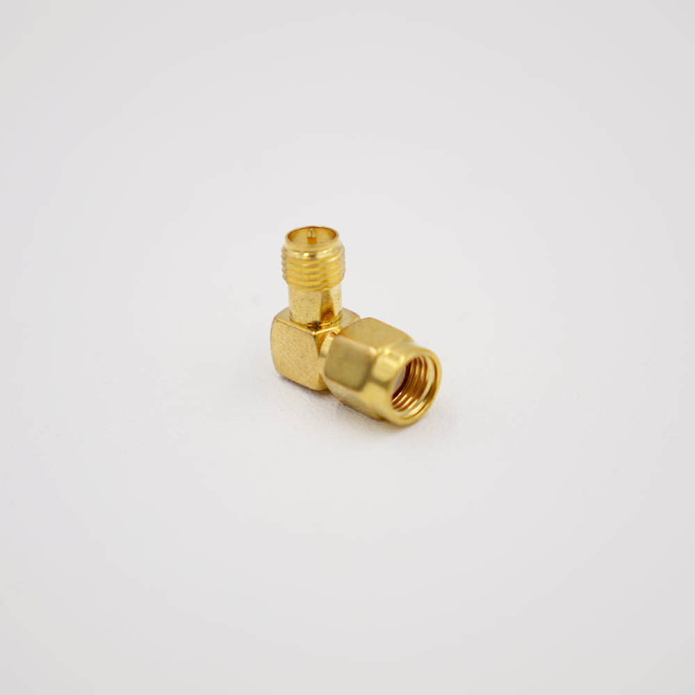 SMA Verbinder, SMA Stecker auf SMA Buchse, 90 Grad