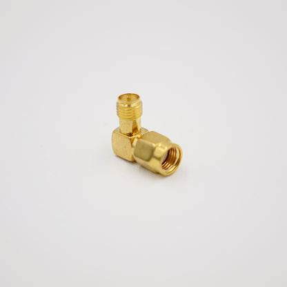 SMA Verbinder, SMA Stecker auf SMA Buchse, 90 Grad