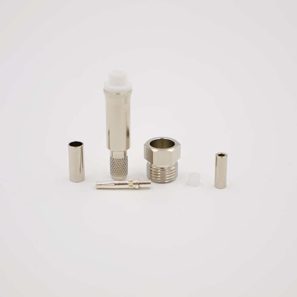 Crimpbuchse FME(f), crimp-gerade, für RG 174
