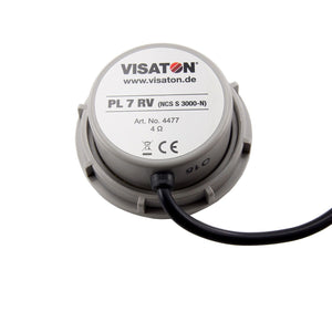 VISATON PL 7 RV, Einbaulautsprecher, 4Ohm, 7cm, 10Watt, hellgrau, inkl. 50cm Kabel